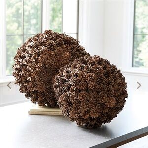 Ballard Designs 7" Preserved Pinecone Planter  Topper Filler Winter Decor Ball